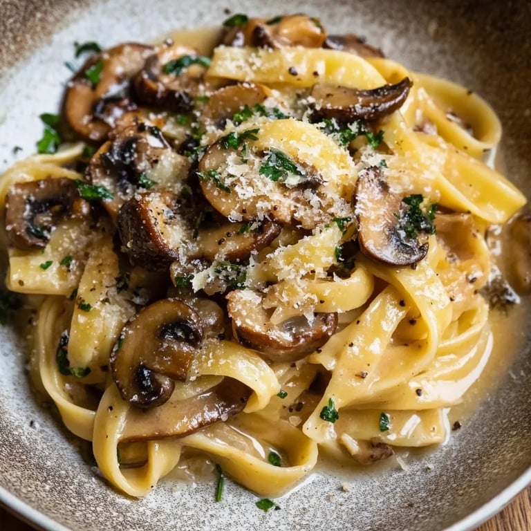 Garlic Mushroom Pasta