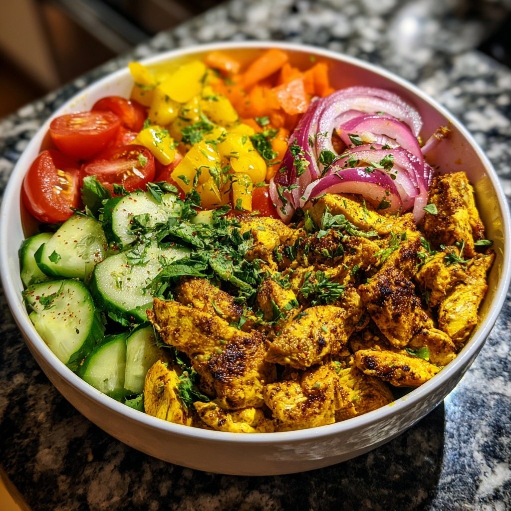 Easy Chicken Shawarma Bowl