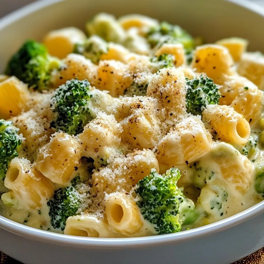 Creamy Vegetarian Broccoli Cheddar Pasta