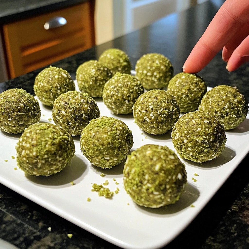 Protein Balls with Matcha