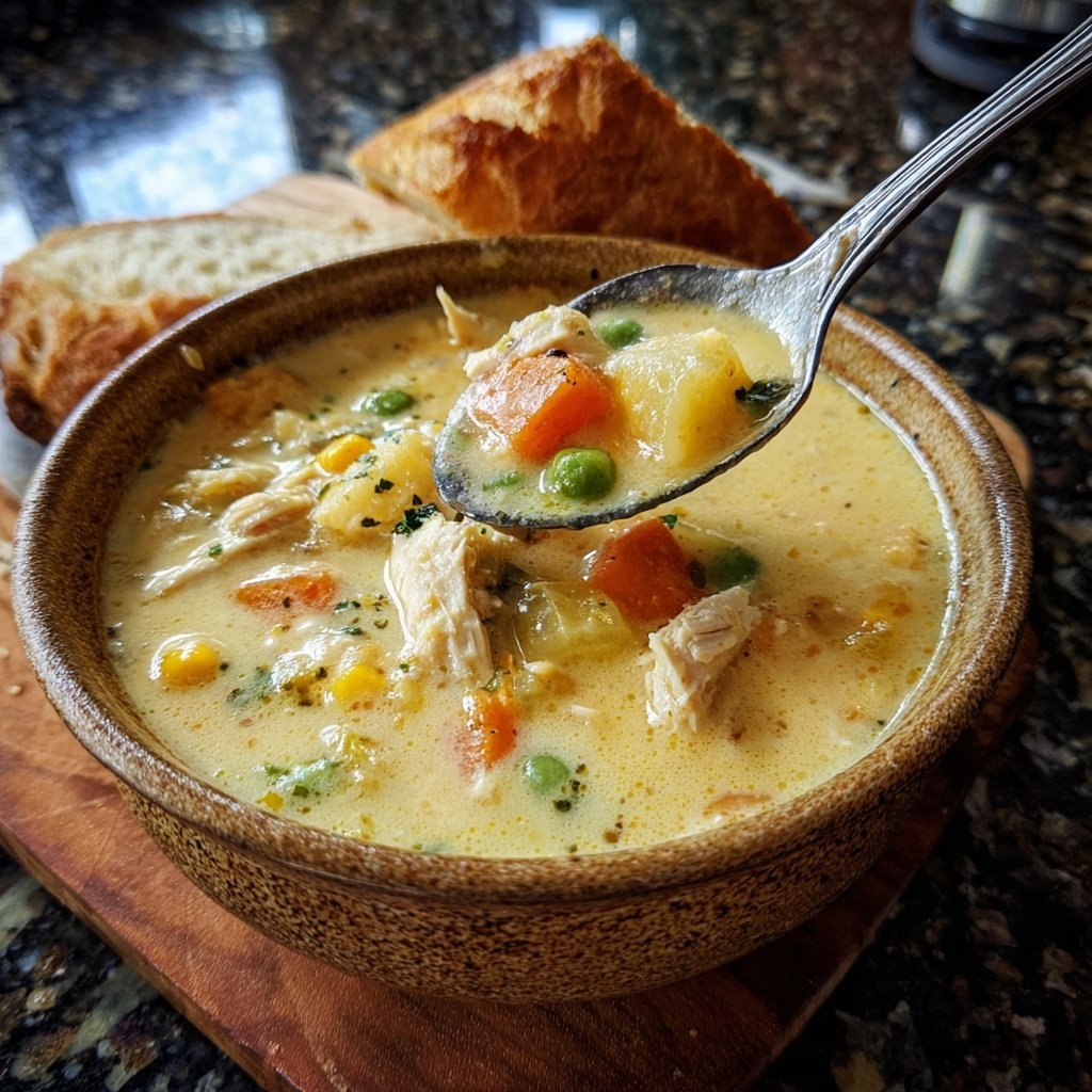 Creamy Chicken And Vegetable Soup